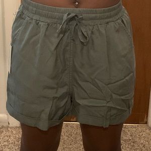 Forest 🌳 Green Flowy Shorts 🩳